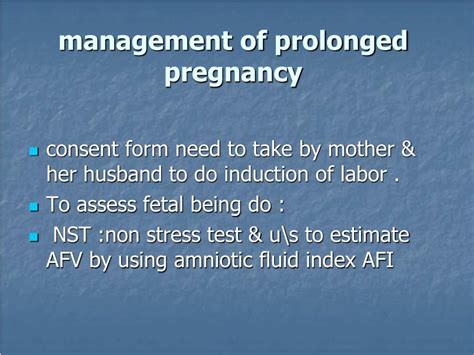 Ppt Prolonged Pregnancy Post Term Pregnancy Prolonged Pregnancy