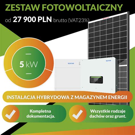 Zestaw Fotowoltaiczny Kw Hybryda Bluesun Solar Polska