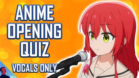 ANIME OPENING QUIZ ONLY VOCALS EDITION 25 OPENINGS BONUS ROUNDS