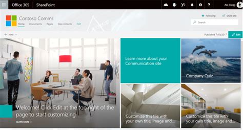 Build a Modern SharePoint Intranet using Communication Template ...