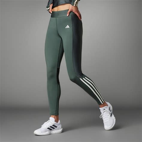 Adidas Hyperglam Shine Full Length Leggings Grey Adidas Uk