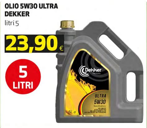 Dekker Olio 5W30 Ultra 5 Litri Offerta Di Coop