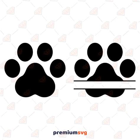 Dog Paw Heart SVG Design File | PremiumSVG