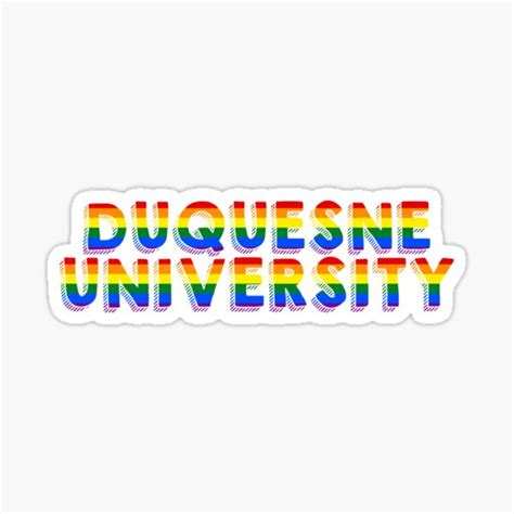 Rainbow Duquesne Sticker For Sale By Musicello Redbubble