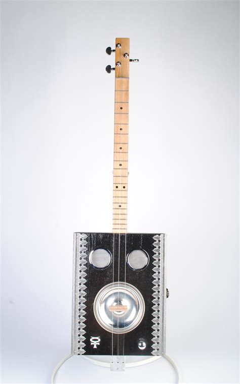 Paint Can Lid Resonator Cigar Box Guitar Mercury Lab Guitars