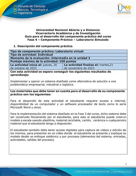 Guía para el desarrollo del componente práctico y rúbrica de evaluación