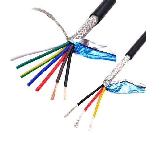 22 20 18AWG 2 3 4 5 6 8core Shielded Cable 5m Pure Copper Core RVVP