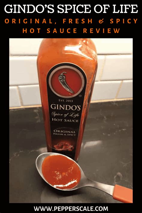 Gindos Hot Sauce Original Fresh And Spicy Review PepperScale