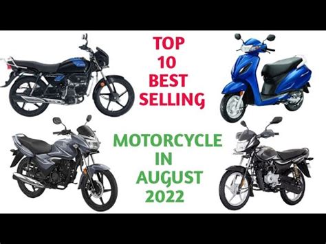 Top Best Selling Two Wheeler Of India In August Youtube