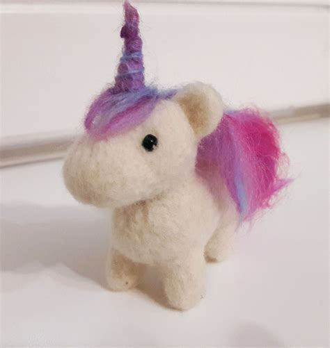 Felted Unicorn Needle Felting Projects Wool Projects