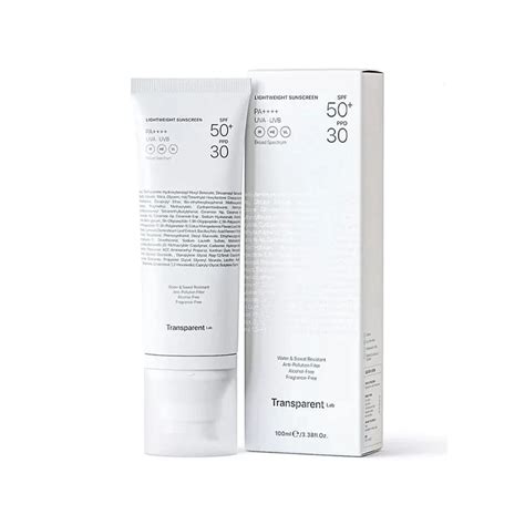 transparent lab lightweight sunscreen spf dermal cosmetics