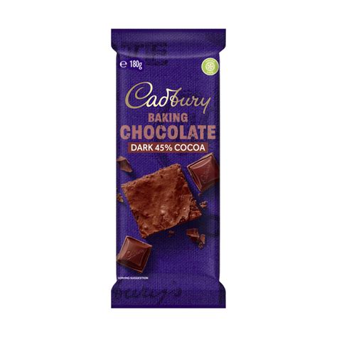 Buy Cadbury Baking Dark Chocolate Block 180g Coles