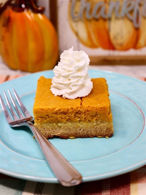 Paula Deens Pumpkin Gooey Butter Cake Bars Recipe Grace Like Rain