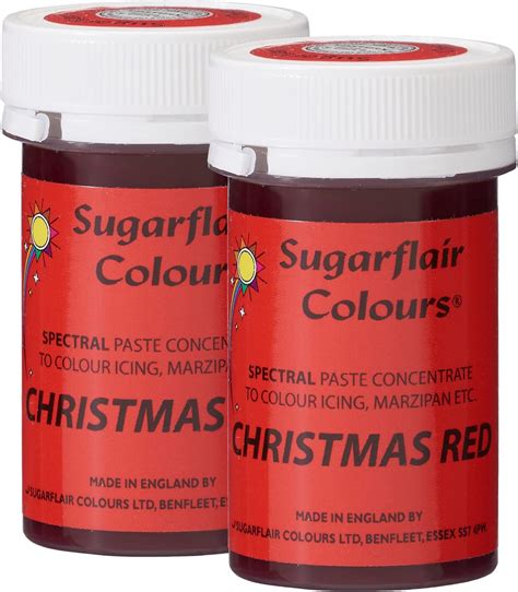 Sugarflair Spectral Christmas Red Food Colouring Paste Highly