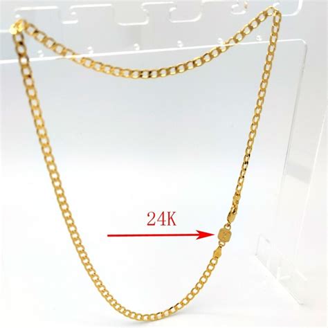 Cha Ne En Or Carats Pour Homme Et Femme Collier Or Carats