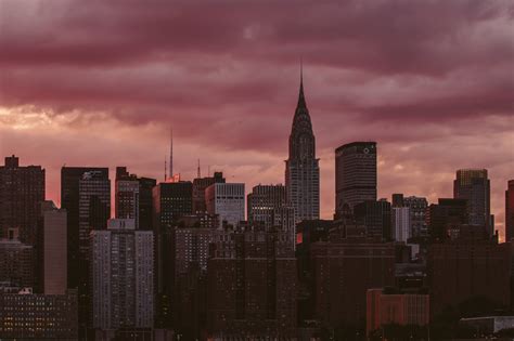 Papel de parede Pôr do sol rua Paisagem urbana noite construção