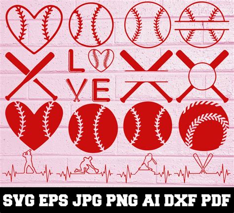 Baseballsvg Baseball Silhouette Svg Cut Files Baseball Bundle Svg