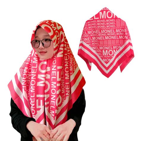 Jual Hijab Agustusan Hijab Kemerdekaan Segi Empat Merah Putih