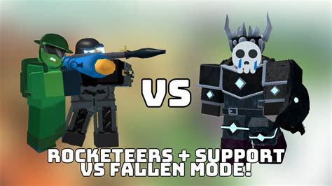 Rocketeers Support VS Fallen Mode TDS YouTube