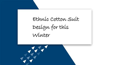 Ppt Best Cotton Salwar Suit Designs For This Winter Seasons