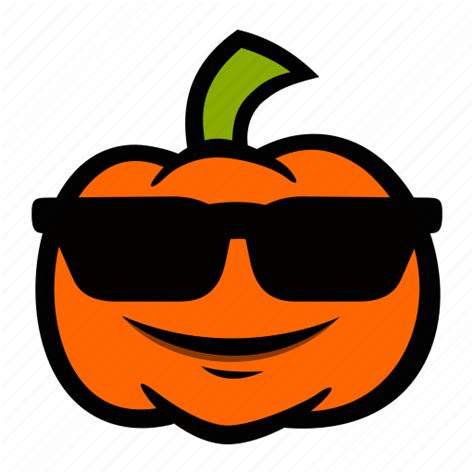 Cool Emoji Halloween Pumpkin Sunglasses Icon Download On Iconfinder