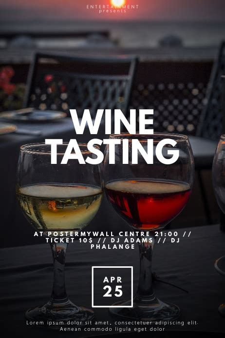 Copy Of Wine Tasting Flyer Template Postermywall