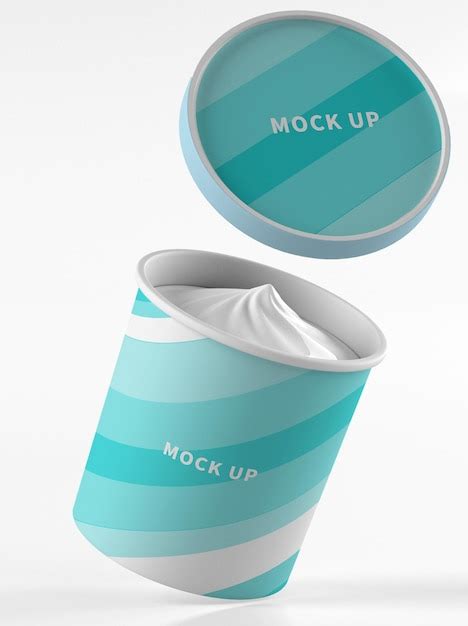 Premium Psd Ice Cream Cup Mockup