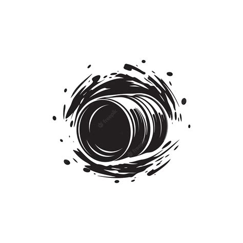 Premium Vector Vector Of A Black And White Abstract Circular Design