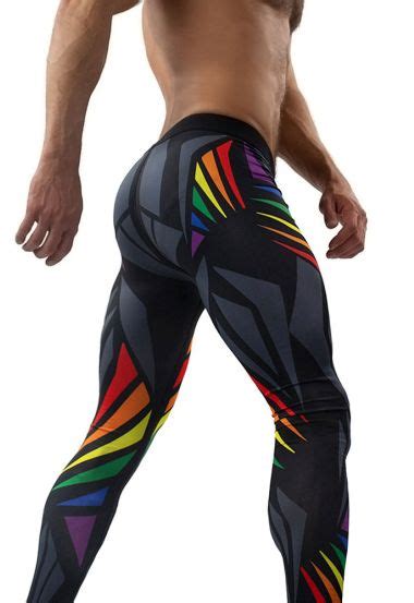 Pride Rainbow Workout Leggings Men Gay Leggings And Meggings