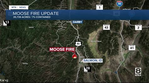 Moose Fire Grows To 35 739 Acres 7 Contained