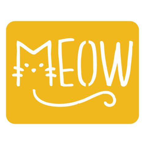 Meow Wortstimmung Ausgeschnitten Png Und Svg Design F R T Shirts