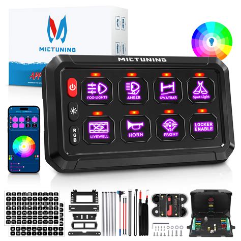 Mictuning Painel Led On Off Rgb Luzes Universais Sistema De Controle