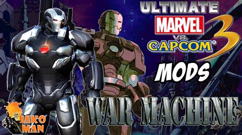 UMVC3 Mods War Machine Iron Man Skin YouTube