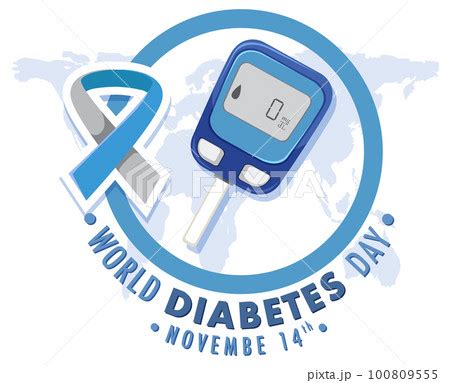 World Diabetes Day Logo Designのイラスト素材 100809555 PIXTA