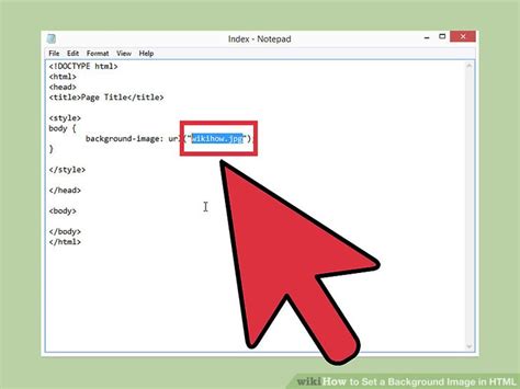 How To Set A Background Image In Html 13 Steps With Pictures