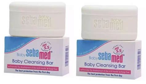 White Sebamed Baby Cleansing Bar Pack Of Packaging Type Box