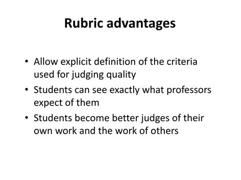 Ppt Rubrics Powerpoint Presentation Free Download Id2197416