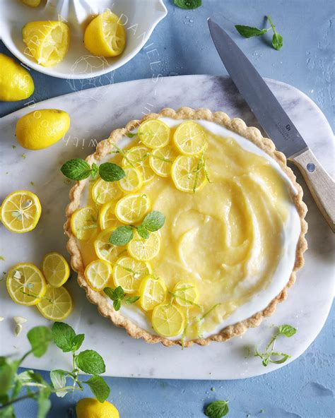 Lemon Curd Tarte Mit Joghurt Snack Zitronen Fr Hlingsrezept