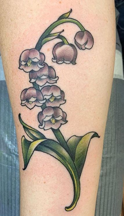 85 Stunning Lily Of The Valley Tattoos Tattoo Me Now Birth Flower