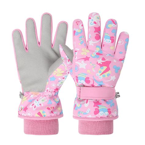 Springcorner Insulated Youth Snow Ski Gloves for Kids, Waterproof, Anti ...