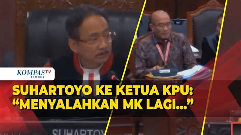 Ingatkan Ketua Kpu Hasyim Asy Ari Hakim Suhartoyo Buru Buru Menilai