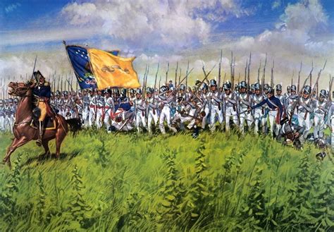 Battle Of Chippewa 1814 Nwinfield Scotts Brigade Of Infantry At The