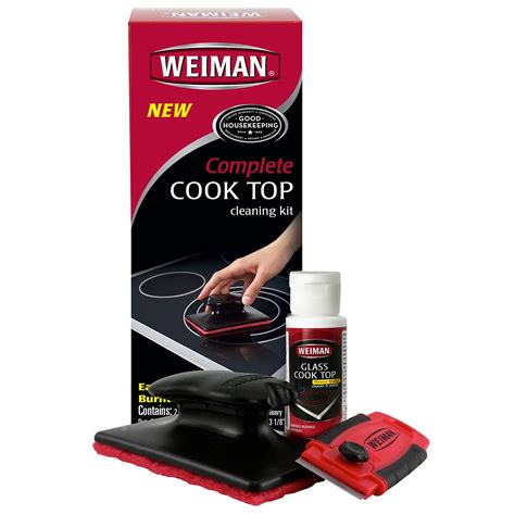 Buy Weiman Complete Cook Top Cleaning Kit Cook Top Cleaner And Polish 2 Oz Scrubbing Pad