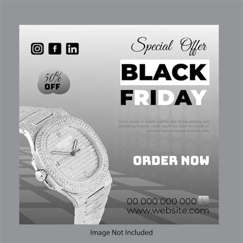 Premium Vector Watch Social Media Post Design