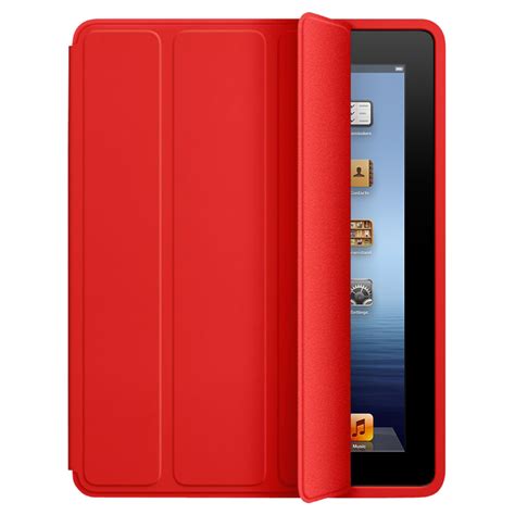 4-fold Smart Case for Apple iPad 4th / 3rd / 2nd Gen (Red)