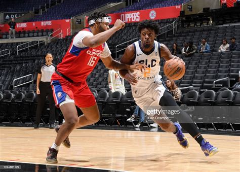 Tyler Cook Of The Salt Lake City Stars Drives The Baseline Against