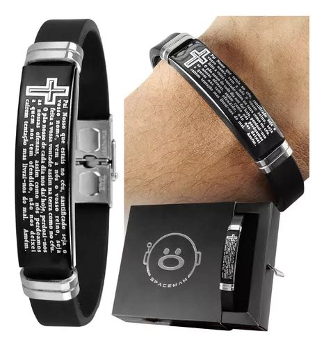 Pulsera De Acero Inoxidable De Nuestro Padre Para Hombre Con Caja