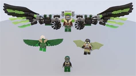 Lego Vulture mini pack 3D model | CGTrader