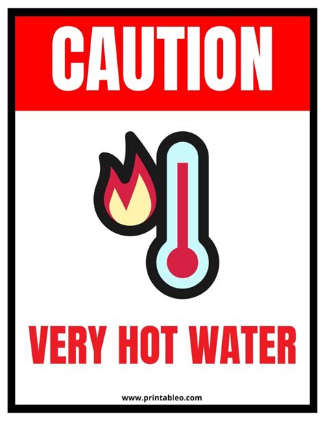 32+ Printable Hot Water Sign Templates - Printableo.Com