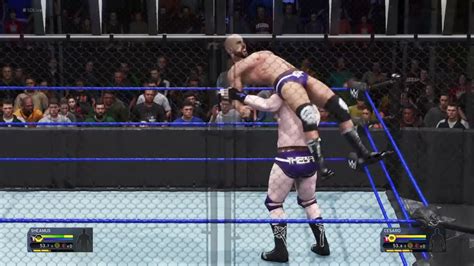 Cesaro Vs Sheamus Steel Cage Match Wwe 2k20 Gameplay Youtube